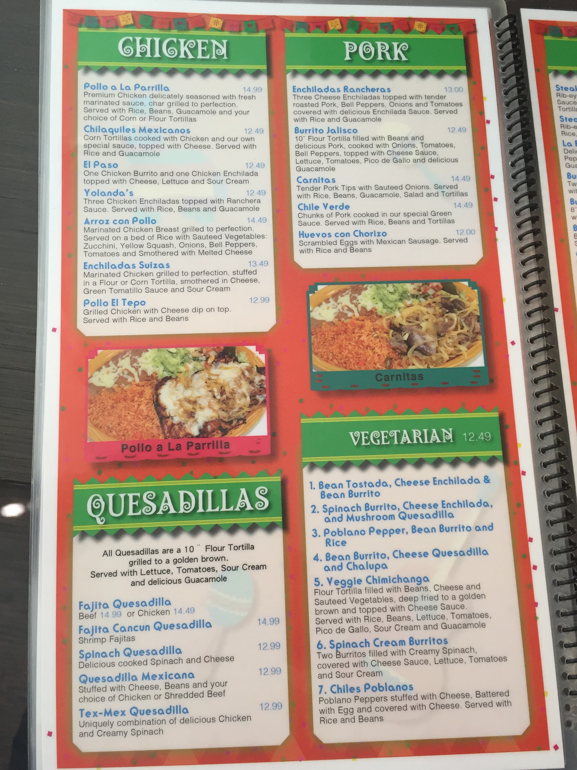 menu-la-fiesta-mexican-restaurant